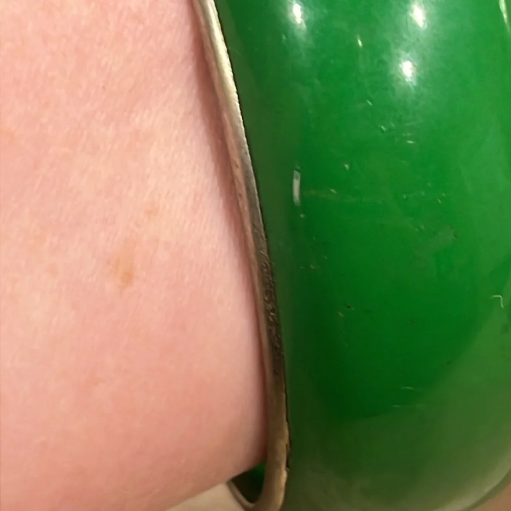 Faux, Costume, Estate, Vintage Jewelry, Green Bracelet
